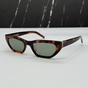 NEW SAINT LAURENT SL M126 003 WOMEN HAVANA SUNGLASSES SLM126 003
